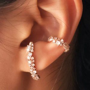 AdornMonde Rose Gold Ear Cuff Set - NWT